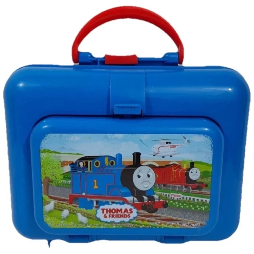 Thomas And Friends Plastic Lunch Box Percy Talking Toy Train Steam Engine 6 Lot
